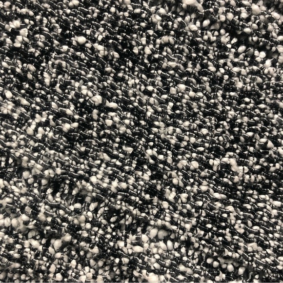 Rag & Bone Nubby Textured Scoop Neck Loose Boxy Knit Sweater L Black White - Picture 4 of 5